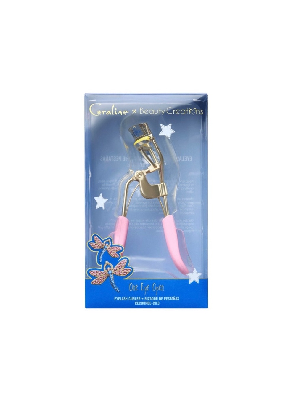 Beauty Creations Pink and Gold Eyelash Curler - Coraline Edition
